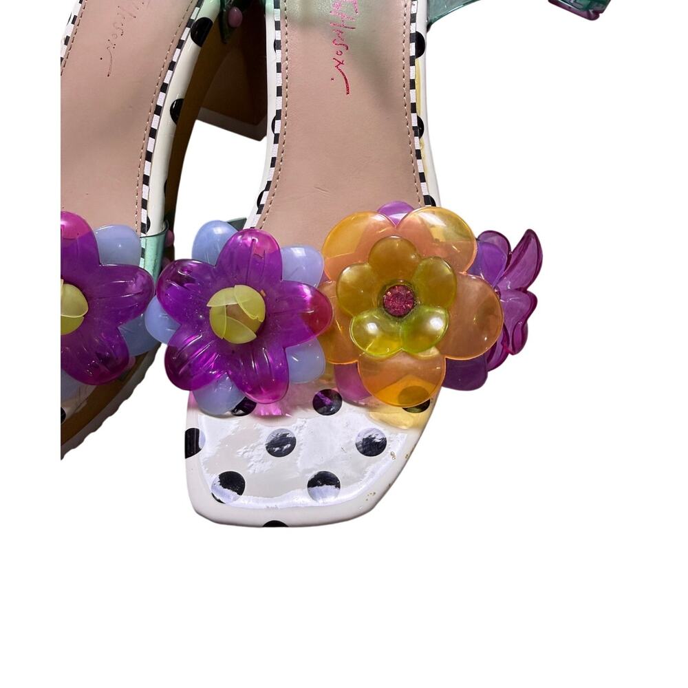 Betsey Johnson Floryn Flower-Embellished Platform Heeled Sandal - Picture 4 of 12